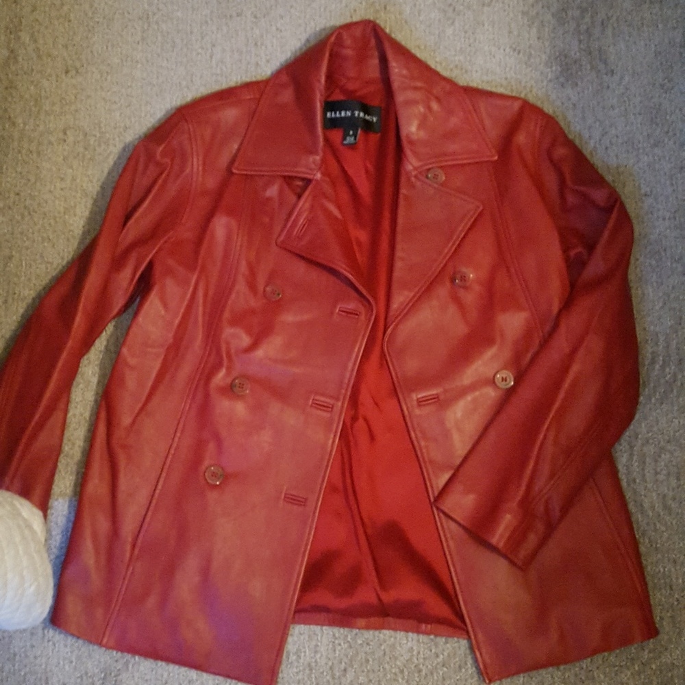 Red Leather Jacket - image 1